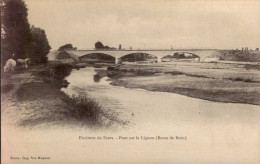 FEURS  Environs De   ( LOIRE )   PONT SUR LE LIGNON  ( ROUTE DE BOEN ) - Feurs