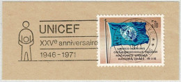 UNO Genève 1971, Flaggenstempel Anniversaire UNICEF - UNICEF