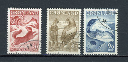 GROENLAND - LÉGENDES - N° Yvert 56+57+58 Obli. - Used Stamps