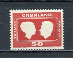 GROENLAND - NOCE PRINCIÈRE - N° Yvert 59 ** - Unused Stamps