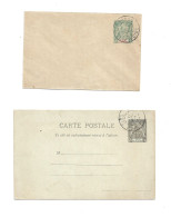 FRANCE COLONIES - COTE D'IVOIRE IVORY COAST - LOT OF 2 UNUSED POSTAL STATIONERY - Briefe U. Dokumente