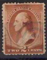 1883 Georges Washington  2cents Brun Rougeâtre - Usati