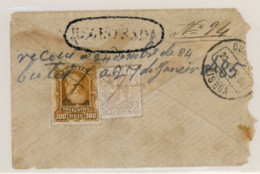 BRAZIL. 1884(Nov 23rd). Registered Cover To Portugal Franked On Reverse With Mixed Issue Dom Pedro 1878 Rouletted 300r B - Other & Unclassified