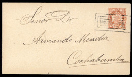 BOLIVIA. C. 1900. Stationery Envelope. To Cochabamba. - Bolivie