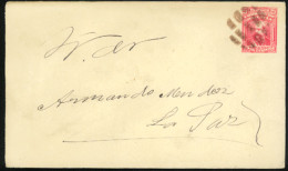 BOLIVIA. 1904. 5c.red Stationery Envelope. Cork Cancel. VF. - Bolivie