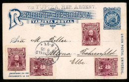 BOLIVIA. 1905. Stationery Card + Adtl. VF. - Bolivie