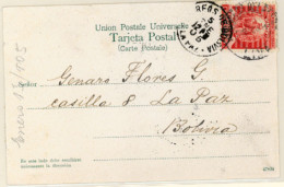 BOLIVIA. 1905. Lima/Peru To La Paz. Arrival C.d.s. Alongside. - Bolivie