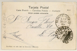 BOLIVIA. 1904. Montevideo/Uruguay To La Paz. Via Valparaiso. - Bolivie