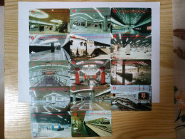 China Transport Cards, Commemorate Opening Of The Line1, Metro Card, Shanghai City, 1995  Year,(14pcs) - Sin Clasificación