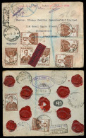 BULGARIA. 1931 (4 April). Sofia - UK. Reg Multifkd Env Incl Red Label + Special Red Cachet. V Scarce. - Altri & Non Classificati