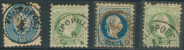 BULGARIA. C.1866-7. Austrain PO Filipopoli Cds. 4 Diff Stamps Incl In Brown Color. Fine. - Altri & Non Classificati