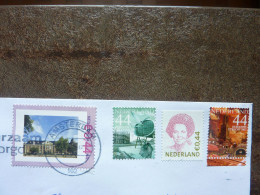 2024  4 Stamps Used On A Letter - Usados