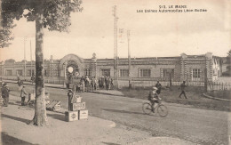 FRANCE - Le Mans - Les Usines Automobiles Léon Bollée - Huiles Renault - Animé - Vélo - Carte Postale Ancienne - Le Mans