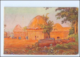 XX11888/ Vollbehr Künstler AK Palast Njojas Kamerun   Kolonien Ca.1912 - Ehemalige Dt. Kolonien