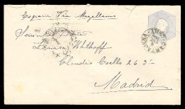 CHILE. 1897. Cartajena / Madrid - Spain. Stat Env. Rare Destination At This Period. - Chile