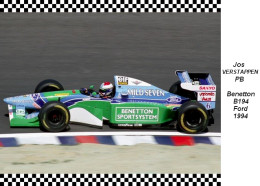 Jos Verstappen  -  Benetton  B194  1994 - Grand Prix / F1