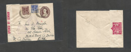 BURMA. 1941 (17 Jan) GPO - Ireland, Eire, Dublin, Blackrock Co, Rangoon Censor Label + Cachets. 1a Brown + Adtls Stat En - Birma (...-1947)