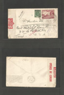 BURMA. 1940 (19 Sept) Than Nung - USA, Chicago. Multifkd Env Depart Censored Cachet + Label. Very Fine And Scarce. - Birmanie (...-1947)