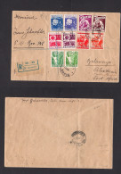 BULGARIA. 1938 (11 Dec) Sofia - Bulawayo, Rhodesia, Africa (7 Jan 39) Registered Multifkd Env, Flowers + Vegetables Issu - Altri & Non Classificati