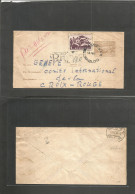 BULGARIA. 1955 (19 Abril) Red Cross: Raslog - Geneva, Switzerland (25 Abril) Registered + Adtl Stat Env. Airmail. - Altri & Non Classificati