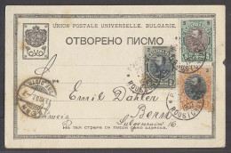 BULGARIA. 1902 (27 June). Routschouck - Switzerland (13 July). Gruss Aus Tricolor Fkd PPC. Fine. - Altri & Non Classificati