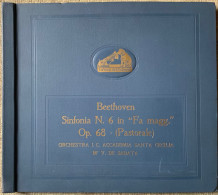 Album Con 5 Dischi 78 Giri BEETHOVEN Pastorale , Orchestra S.Cecilia, De Sabata - Formatos Especiales