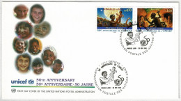 UNO Genève 1985, FDC Anniversaire UNICEF - UNICEF