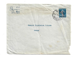 FRANCE COLONIES - SYRIA SYRIE LEBANON BEIRUT BEYROUTH GRAND LIBAN - COVER TO SWITZERLAND - Storia Postale