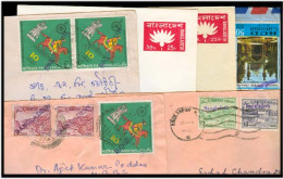 BANGLADESH. C.1972. 6 Mint / Used Early / Ovptd / Circulated Items. Interesting Group. - Bangladesh