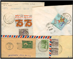 BANGLADESH. C.1972. Early Mail, Even Presions To Ovptd Period. 5 Used Covers / Circulated. Fine. - Bangladesh