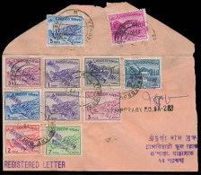 BANGLADESH. 1972. Ovptd Reg Letter / Multifkd Temporary PO. - Bangladesh