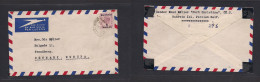 BAHRAIN. 1948 (21 Oct) GPO - Denmark, Svendborg. Air Single Ovptd Issue Fkd Env. Better Dest. - Bahrain (1965-...)