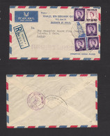 BAHRAIN. 1960. Bahrain A - USA, Toledo, DH. Air Multifkd Advertising Illustrated Automobil Parts Envelope New NP Values  - Bahrain (1965-...)