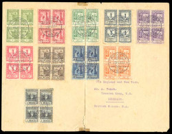 ANDORRA. 1930 (23 Feb.). ANDORRA / BRITISH GUIANA. E. 15º / 24º (x4). Perf. 14. Andorra A Demerara / Guyana Britanica /  - Other & Unclassified