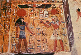 Egypte - Antiquité Egyptienne - Tomb Of King Sethi 1313 B.C. - The King Offering Wine To Rà-Harakthli - Le Roi Offrant D - Museen