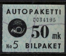 1949 Finland, Bus Parcel Stamp 50 Mk Used. - Colis Par Autobus