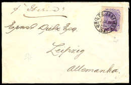 BRAZIL. 1897. RJ - Germany. Env. Fkd. Ovptd. 300rs. Stamp. XF. - Otros & Sin Clasificación