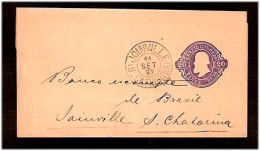 BRAZIL. 1892. Joinville - S. Catharine. 20rs. Purple Stat. Wrapper. XF. - Otros & Sin Clasificación