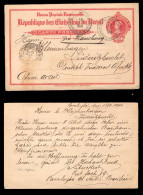 BRAZIL. 1910 (19 Jun). Vanadouro / Parahibuna Do Norte To Lindeizbucht / German South West Africa. 100 Rs. Stat Card. Vi - Otros & Sin Clasificación