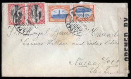 BOLIVIA. 1918 (17 Aug.). BOLIVIA - USA. La Paz To NY/USA. Censured WWI Envelope. VF. - Bolivie