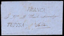 BOLIVIA. 1859 (Sept. 4). Tupiza To Salta, Stampless EL With "TUPIZA" + "FRANCA", Both Xxx. VF. - Bolivie