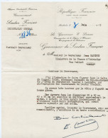 Jean Rapenne Gouverneur Du Soudan.courrier.signature Autographe Edmond Louveau Gouverneur Du Soudan. - Documenti