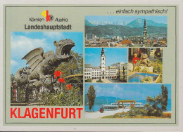 Austria - 9020 Klagenfurt Am Wörthersee - 5 Ansichten - Dampfer - Lindwurm - Brunnen - Klagenfurt