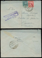 ANDORRA. 1944 (22 Enero). Les Escaldes - Andorra Vieja. Manresa / Barcelona. Sobre Con Franqueo Y Censura De Seo Urgel.  - Sonstige & Ohne Zuordnung