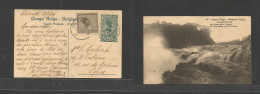 BELGIAN CONGO. 1924 (23 June) Kasenyi - Spa, Belgium. Photo Stat Ppc 15c + Adtls Mixed Issues, Cds. Fine. - Other & Unclassified