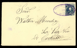 BOLIVIA. 1902. To La Paz Via Cochamba. Totora. Stationery Envelope. Extra Fine. - Bolivie