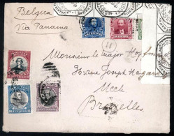 BOLIVIA. 1912(Aug). Cover To Brussels Franked By 1901-02 1c, 5c And 20c With 1909 2c & 10c With 1910 10c All Tied By La  - Bolivie