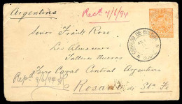 BOLIVIA. 1894. Sucre/Sta.Fe/Argentina. Stationery. XF. - Bolivie