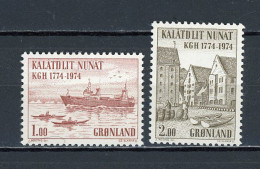 GROENLAND - CHAMBRE DE COMMERCE ROYALE - N° Yvert 76+77 ** - Unused Stamps