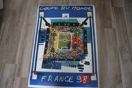 Affiche Originale COUPE DU MONDE FRANCE 1998  N. LE GALL - Affiches